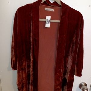 Velvet cardigan top